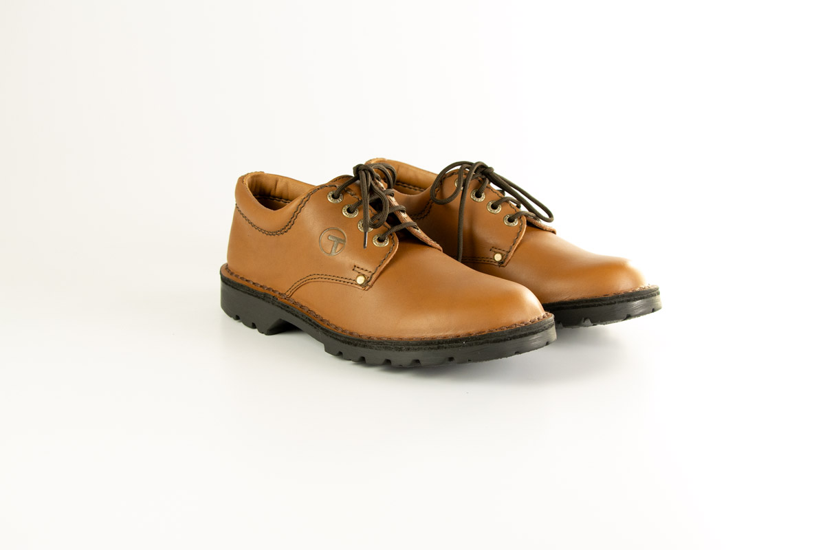 Mr. T shoes in real brown oil leather