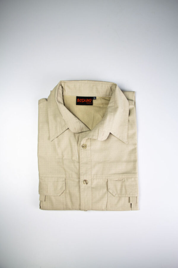 Boskind Mens Ripstop Shirt Khaki
