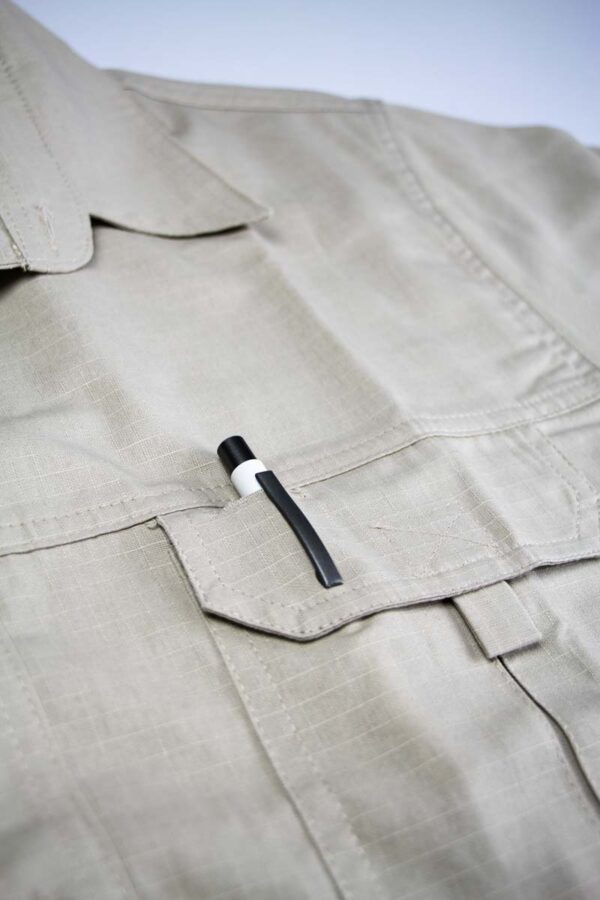 Boskind Mens Ripstop Shirt Khaki - Image 5