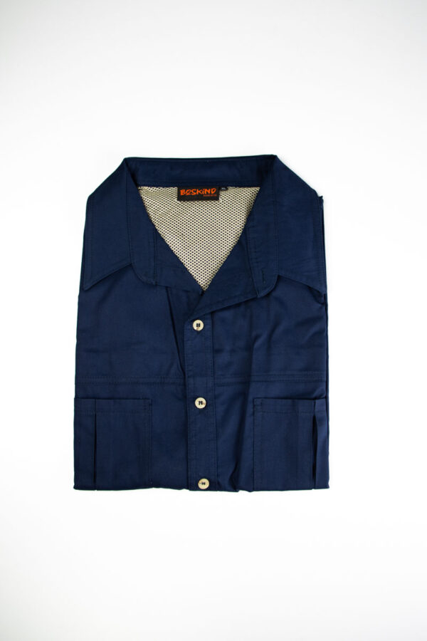 Boskind Ladies Cotton Twill Shirt Navy
