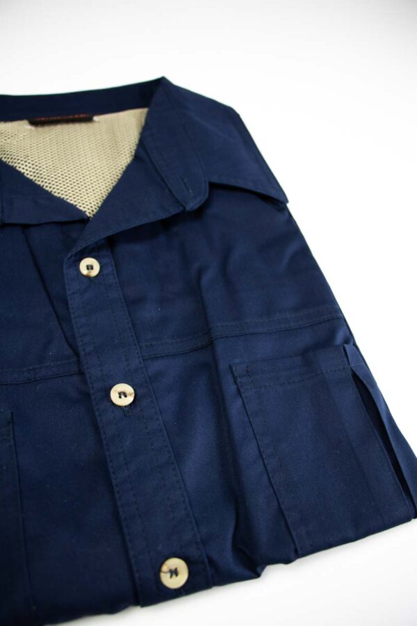 Boskind Ladies Cotton Twill Shirt Navy - Image 3
