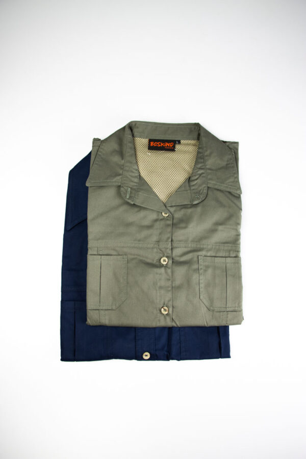 Boskind Ladies Cotton Twill Shirt Navy - Image 5
