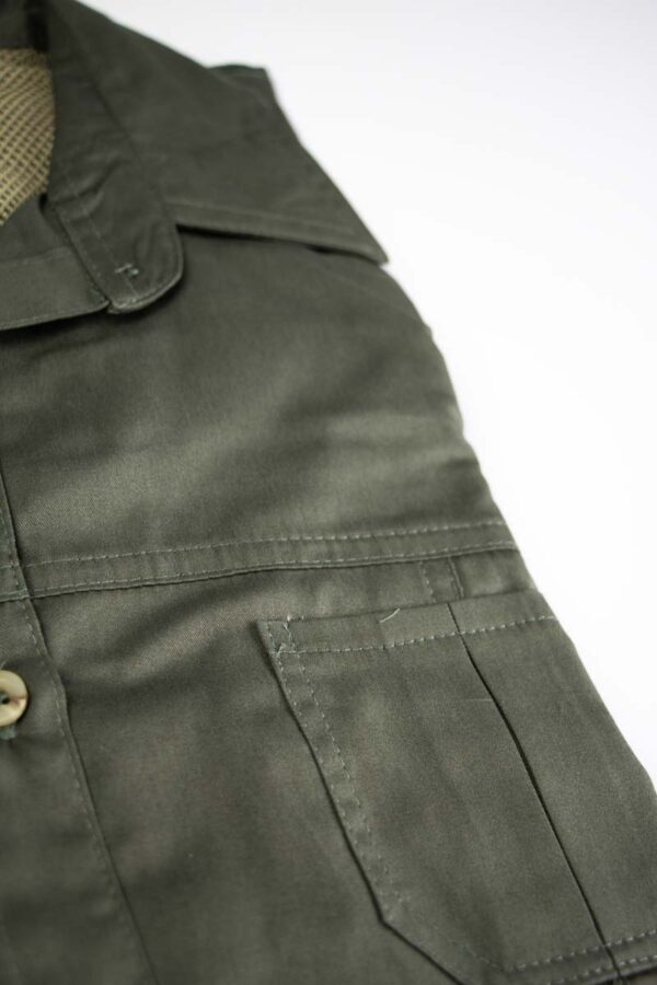 Boskind Mens Cotton Twill Shirt Olive - Image 5
